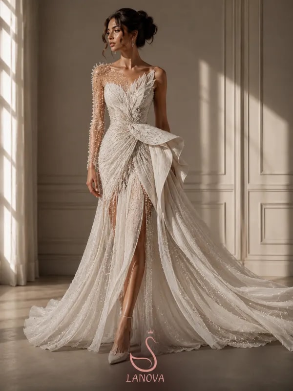 Swan of Dawn wedding dress